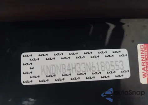 2022 Kia Carnival Mpv Lx Seat Package из США, поврежденный, VIN KNDNB4H33N6180553